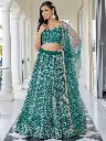 Embroidered Semi Stitched Lehenga Choli 5 blue.webp