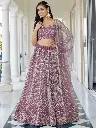 Embroidered Semi Stitched Lehenga Choli 5 onion wine.webp